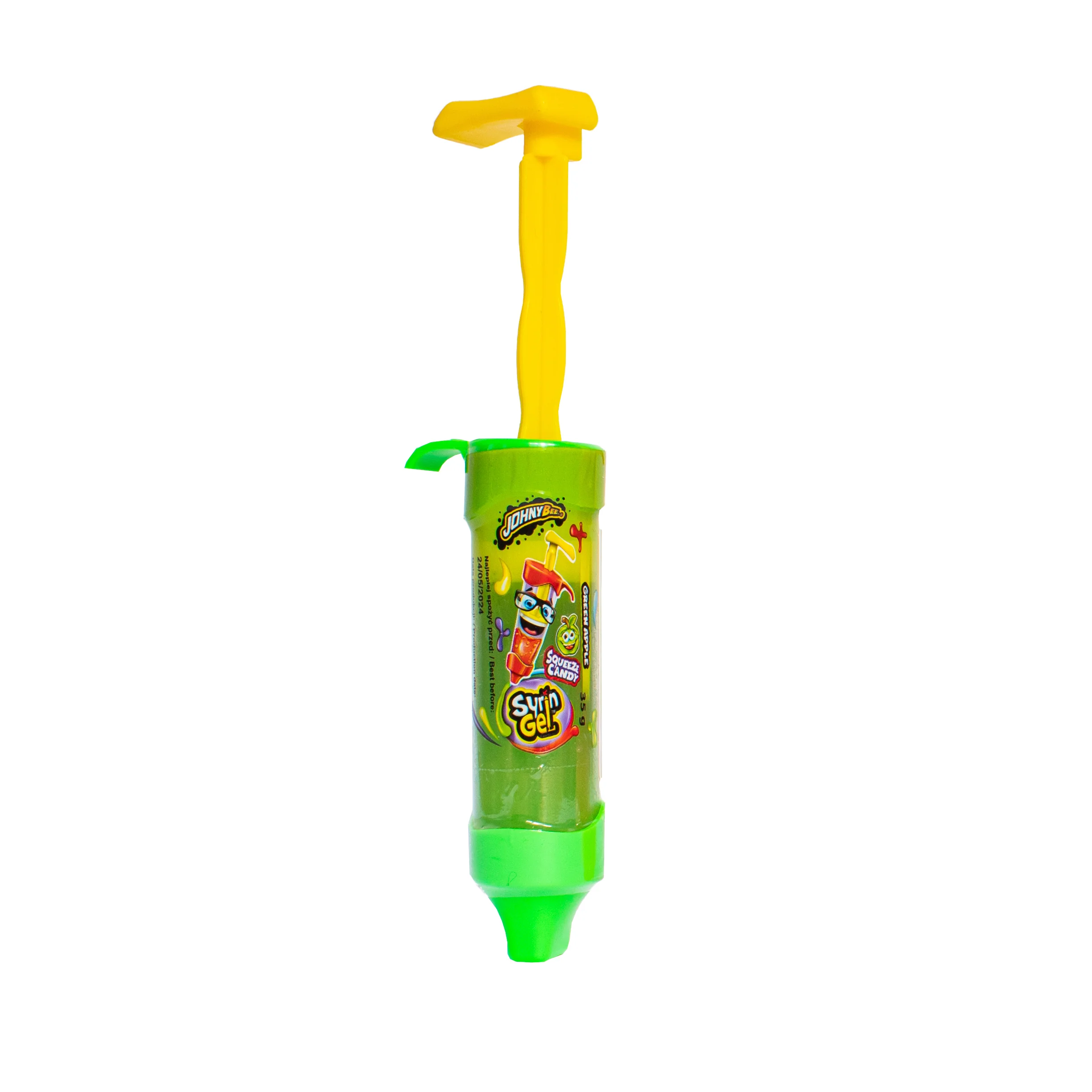 Johny Bee Syring Gel, gel al gusto di mela verde da 35g