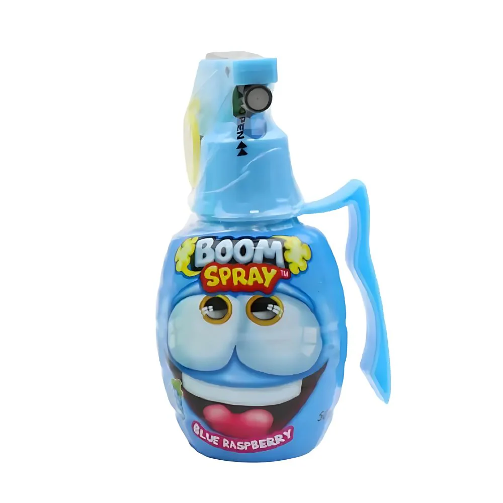 Johny Bee Blue Raspberry Boom Spray, caramella spray al gusto di lampone da 50ml