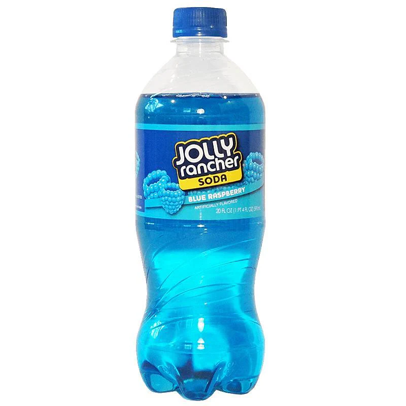 Jolly Rancher Soda Blue Raspberry, bevanda al mirtillo blu da 591 ml