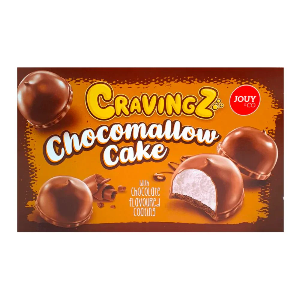 Jouy&Co Cravingz Chocomallow Choco Cake, biscotti al marshmallow ricoperti di cioccolato da 150g