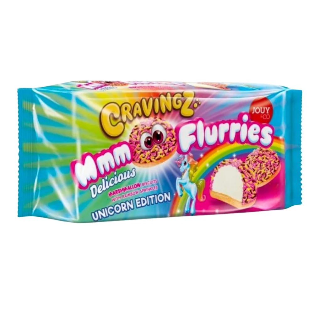 Jouy&Co Flurries Sprinkles, biscotti ripieni di marshmallow con zuccherini colorati da 120g