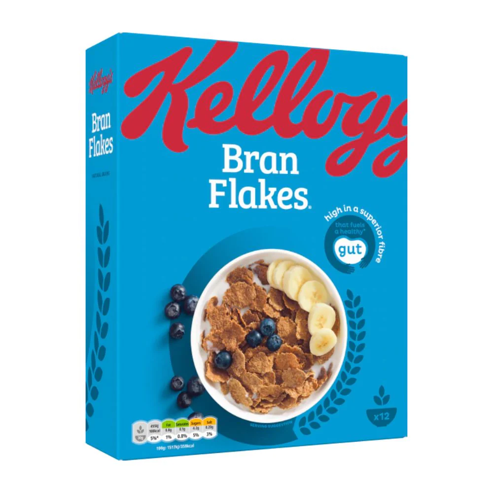 Kellogg's Bran Flakes, fiocchi integrali da 375g