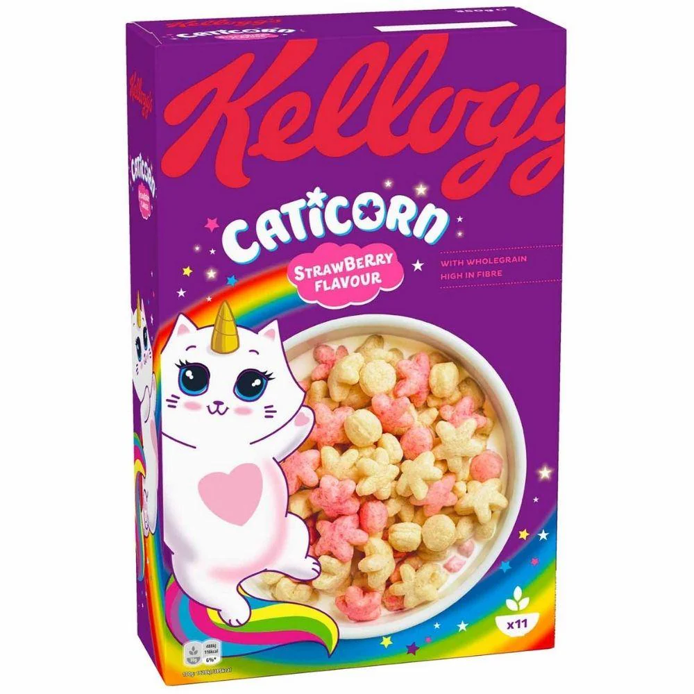 Kellogg's Caticorn, cereali ai mirtilli da da 350g