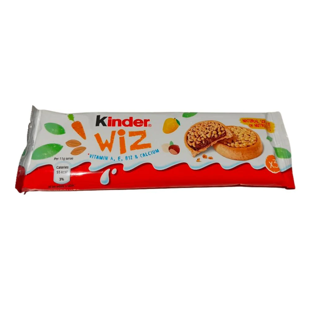 Kinder Wiz, 3 biscotti alla nocciola