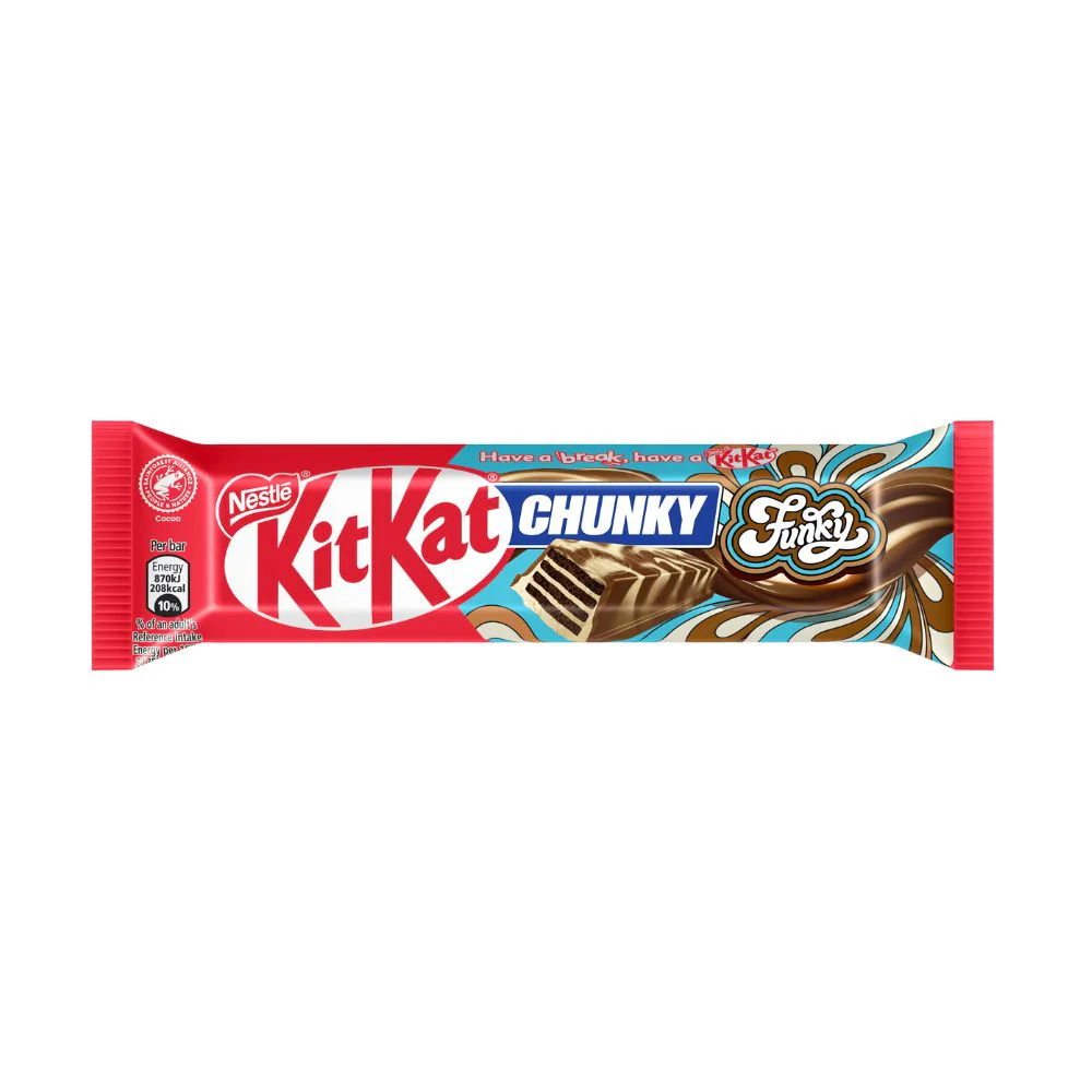 Kit Kat Chunky Funky, wafer ricoperto di cioccolato da 40g