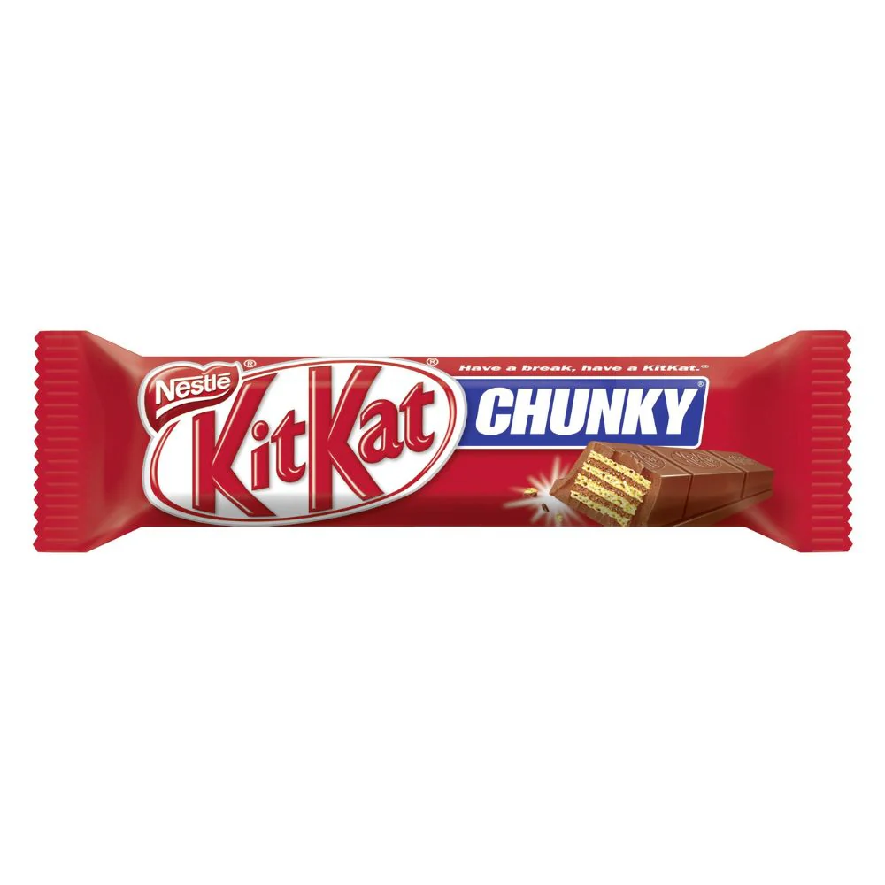 Kit Kat Chunky, barretta wafer ricoperta e ripiena di crema al cioccolato da 40g