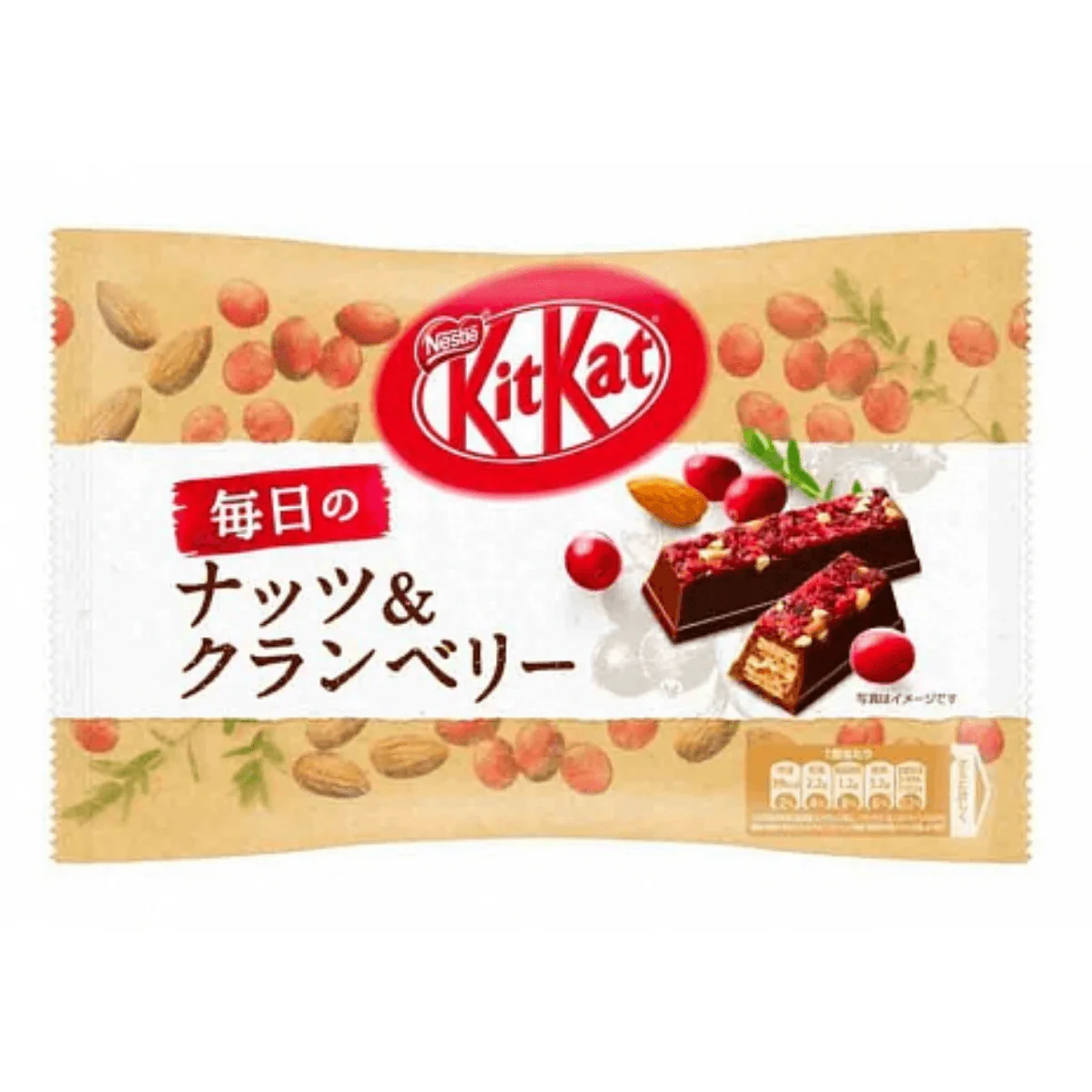 Kit Kat Cranberry & Almond, wafer ripieno di crema ai mirtilli e mandorle da 86g