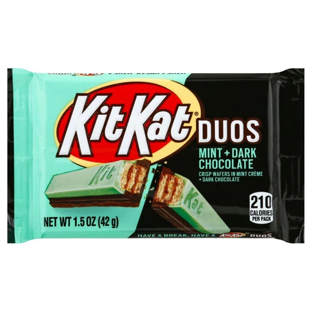 Kit Kat Mint & Dark Chocolate, wafer al cioccolato fondente e menta da 42g
