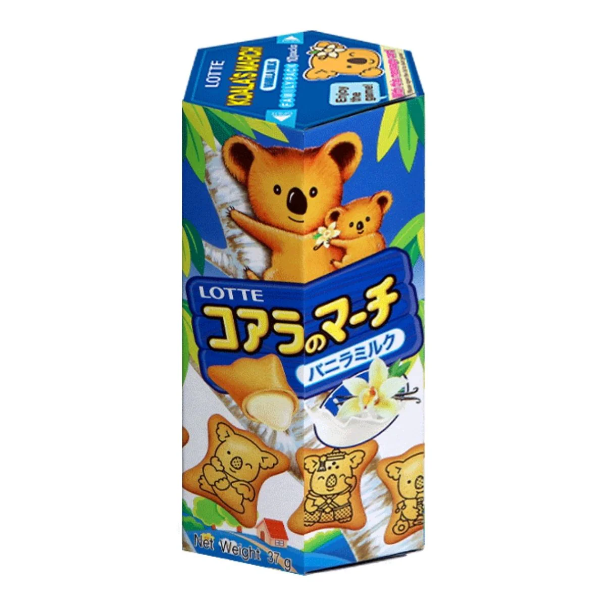 Koala's March Vanilla Milk, biscotti ripieni di crema alla vaniglia da 37g