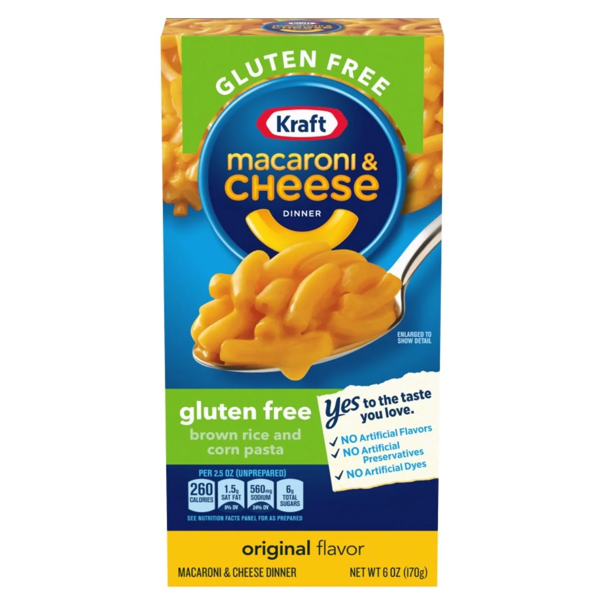 Kraft Macaroni & Cheese Gluten Free, pasta al formaggio senza glutine da 170g