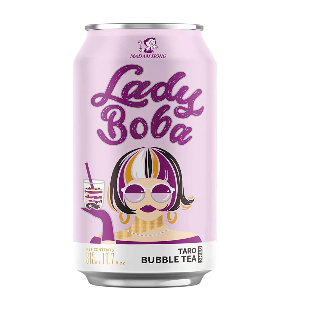 Lady Boba Taro Bubble Tea, thè con palline al gusto di taro da 315ml