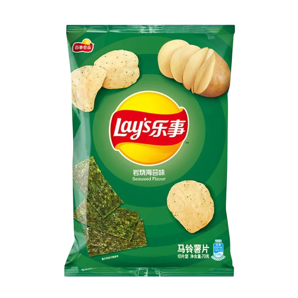 Lay's Seaweed Flavor, patatine al gusto di alghe tostate da 70g