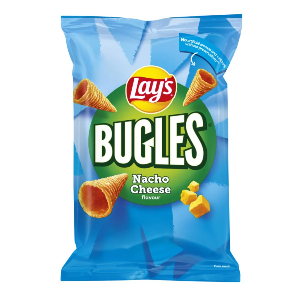 Lay's Bugles Nacho Cheese, patatine al formaggio da 30g