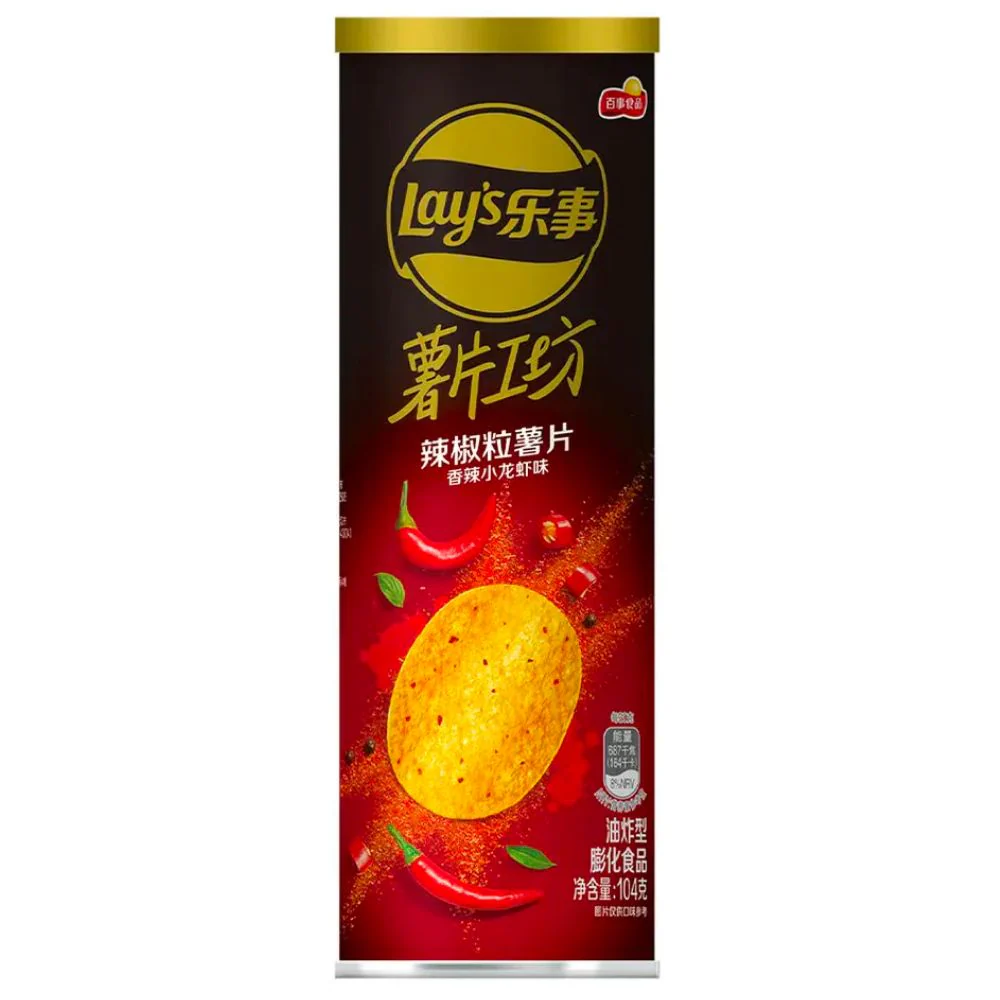 Lay's Extra Spicy Crayfish, patatine extra piccanti al gusto di gamberi da 104g