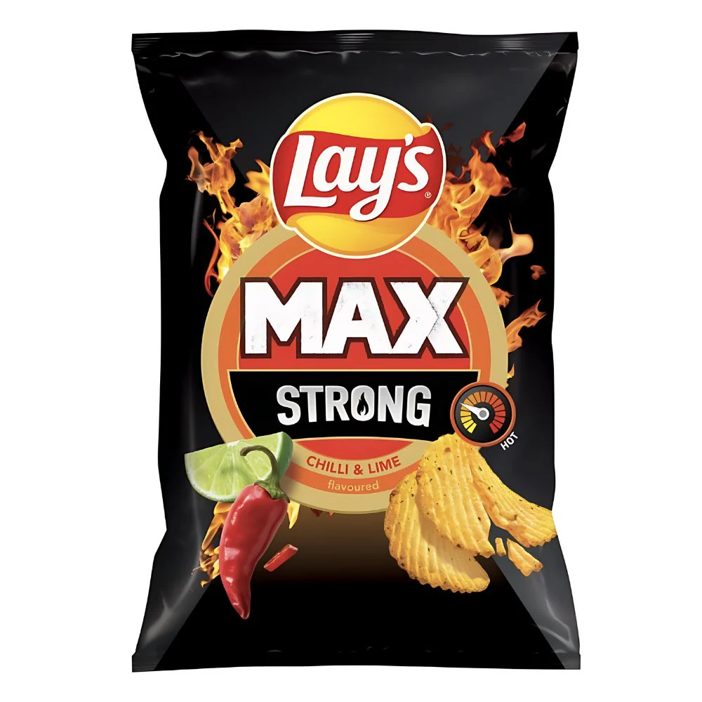 Lay's Strong Chilli&Lime Flavour, patatine piccanti al gusto lime da 120g