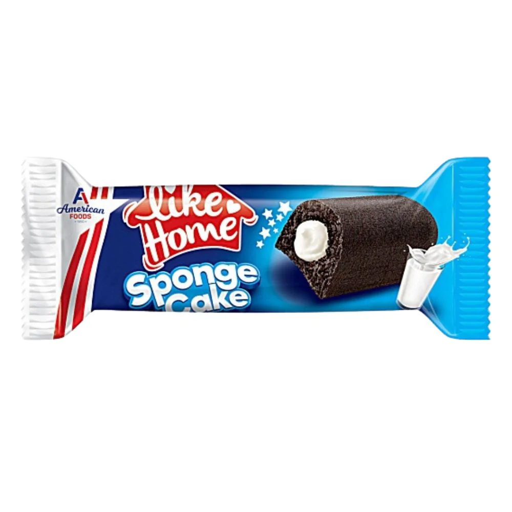 Like Home Chocolate Sponge Cake, merendina di cioccolato ripiena di crema al latte da 40g