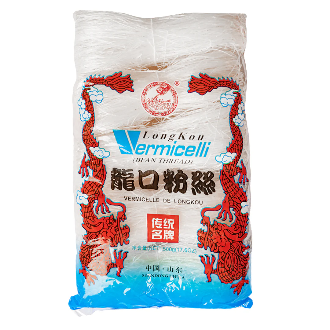 Long Kou Vermicelli Bean Thread, vermicelli di soia da 500g