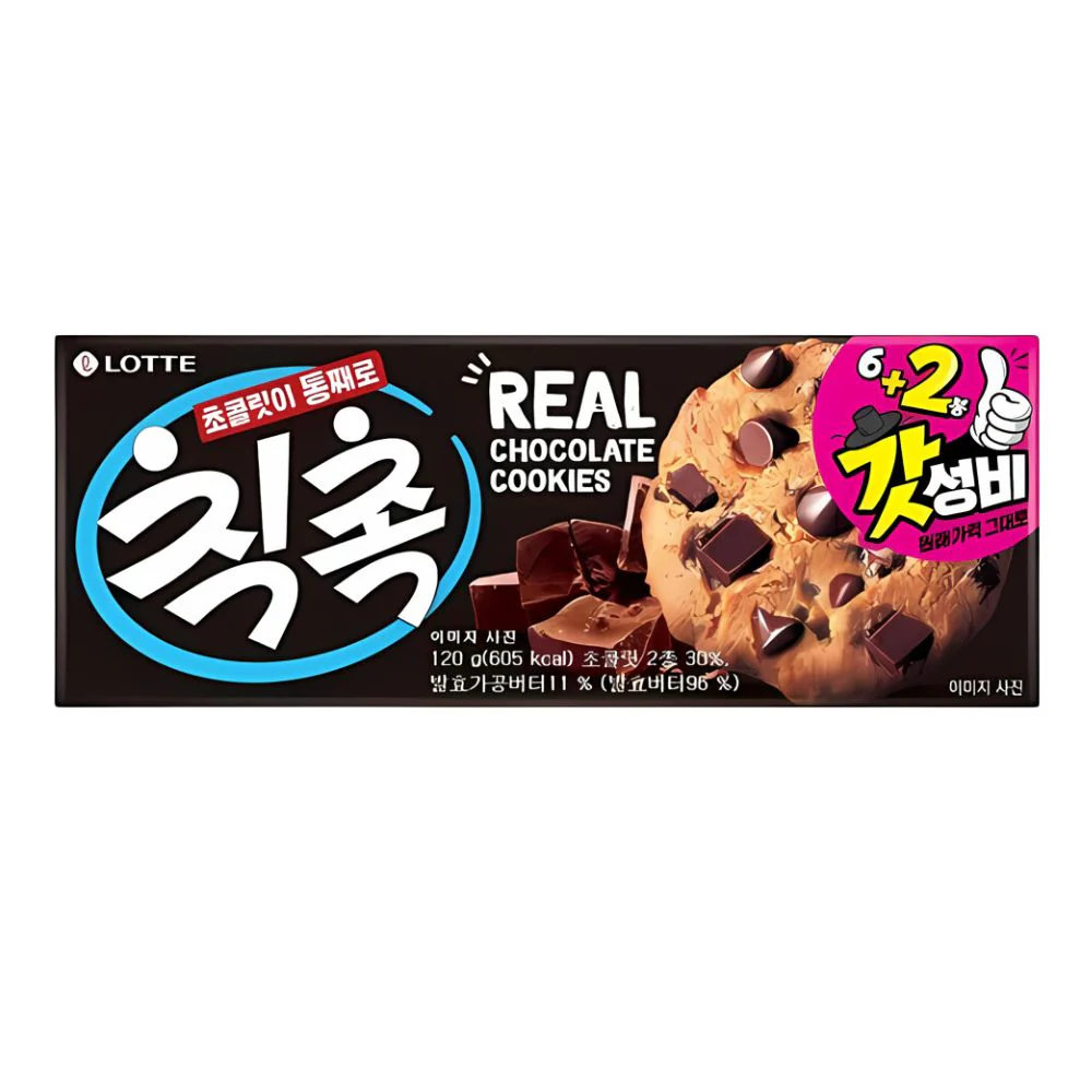 Lotte Chic Choc Real Chocolate Cookies, biscotti con gocce di cioccolato da 120g