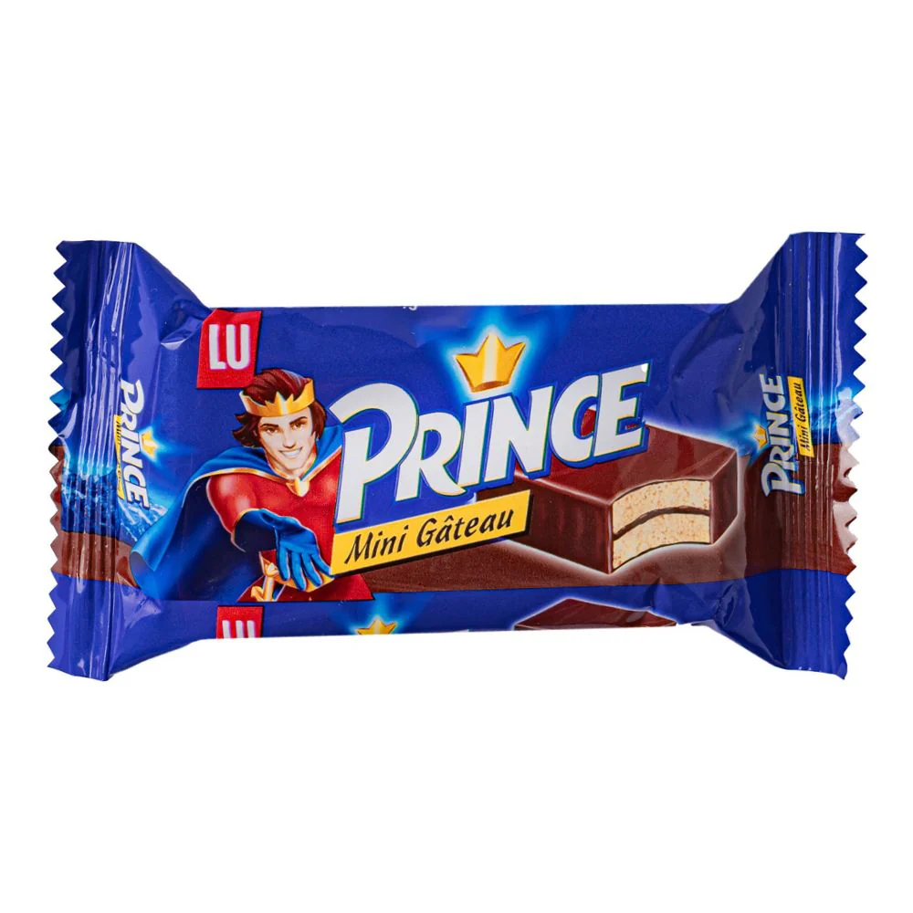 Lu Prince Mini Gateau, pan di spagna rivestito da cioccolato al latte da 30g