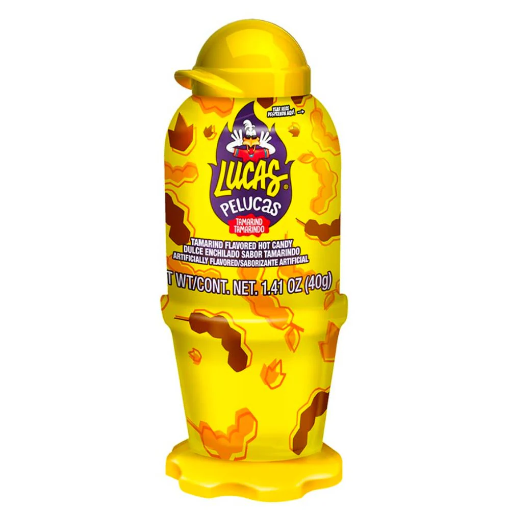 Lucas Pelucas Tamarindo, caramella morbida al gusto di tamarindo piccante da 40g