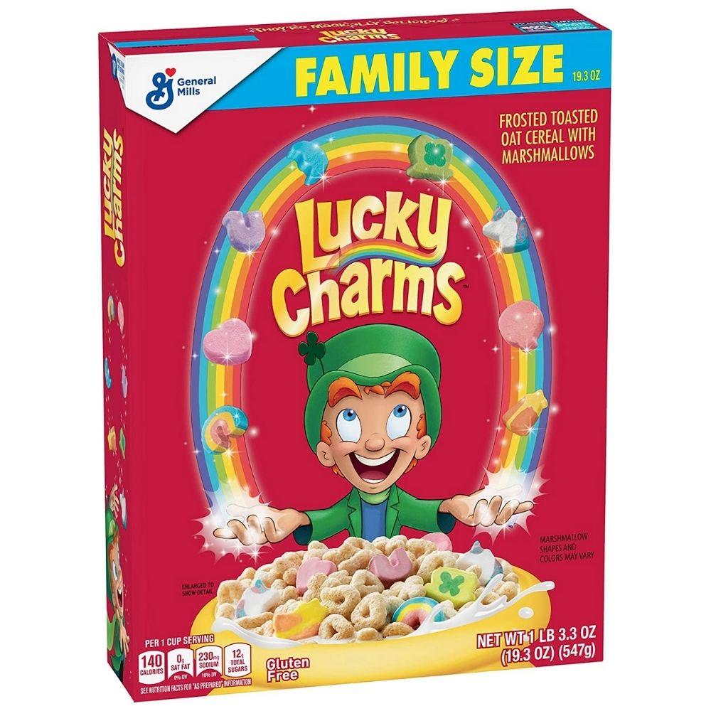 Lucky Charms Family Size, cereali con marshmallow nel formato famiglia da 547g