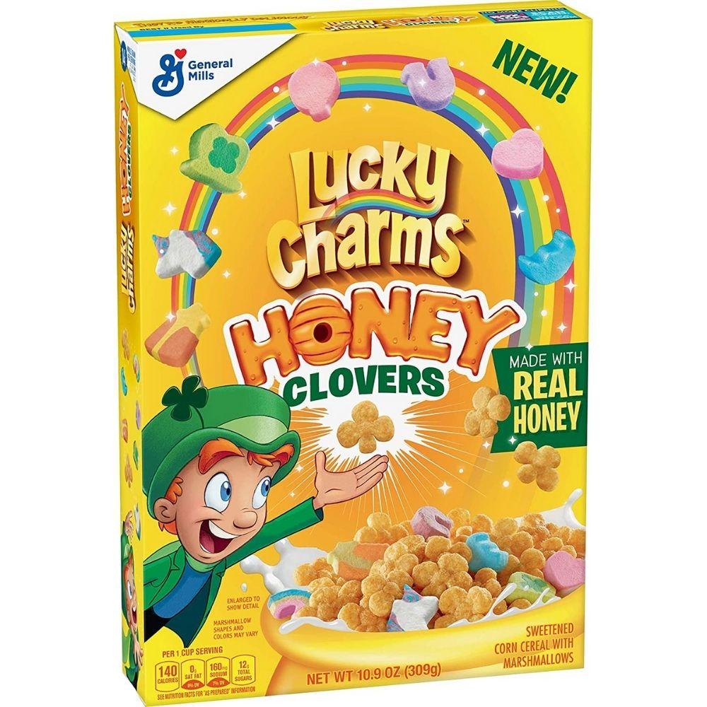 Lucky Charms Honey Clovers, cereali al miele con marshmallow da 309g