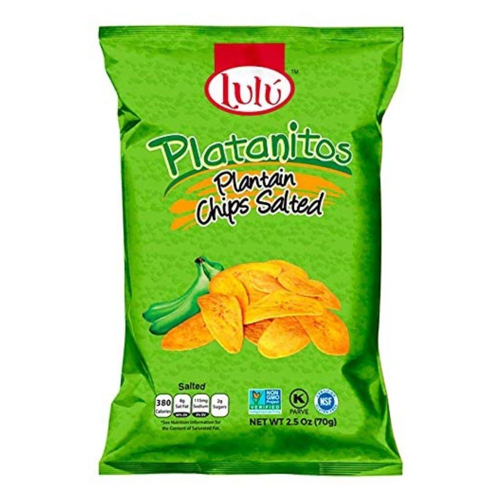 LuLu Platanitos Plantain Chips Salted, chips di platano da 70g