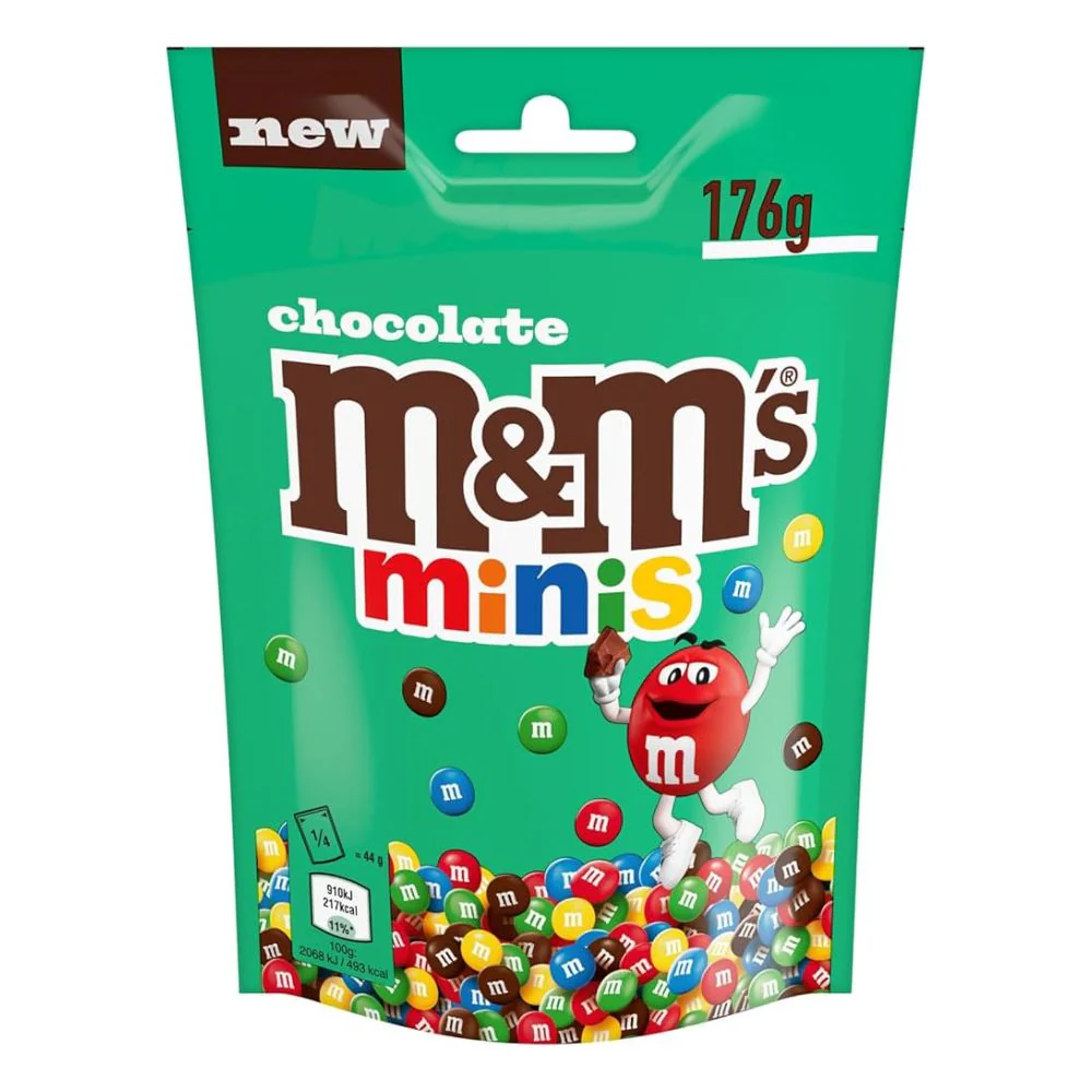 M&M's Minis, m&m's mini al cioccolato da 176g