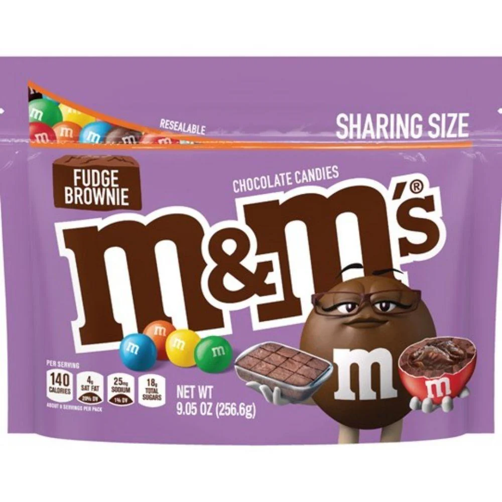 M&M's Fudge Brownie, m&m's ripieni di brownies da 256.6g
