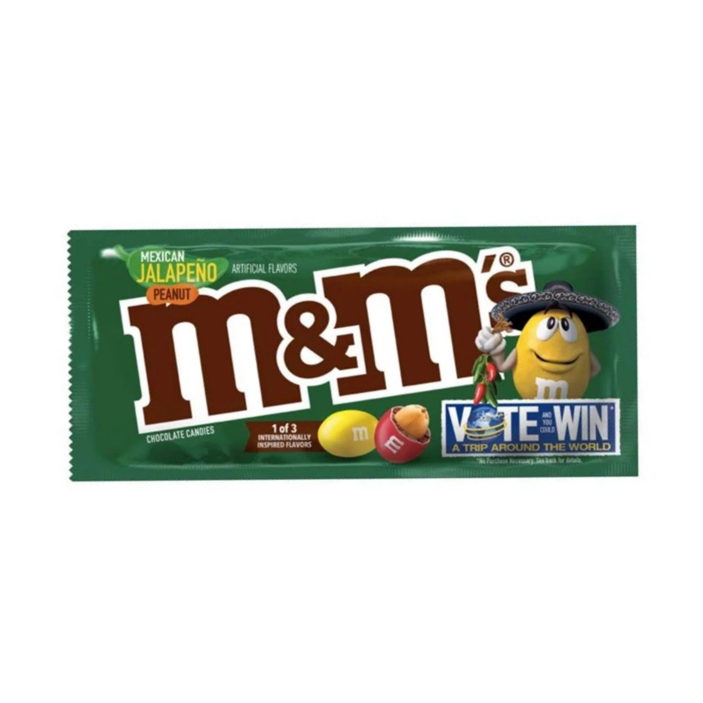 M&M's Mexican Jalapeño Peanut, m&m's alle arachidi e peperoncino Jalapeño da 49.3g