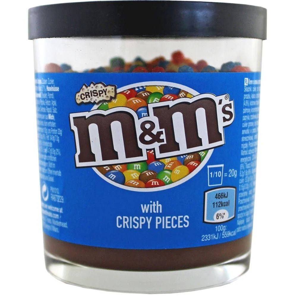 M&M's Spread with Crispy Pieces, crema spalmabile al gusto m&m's da 200g