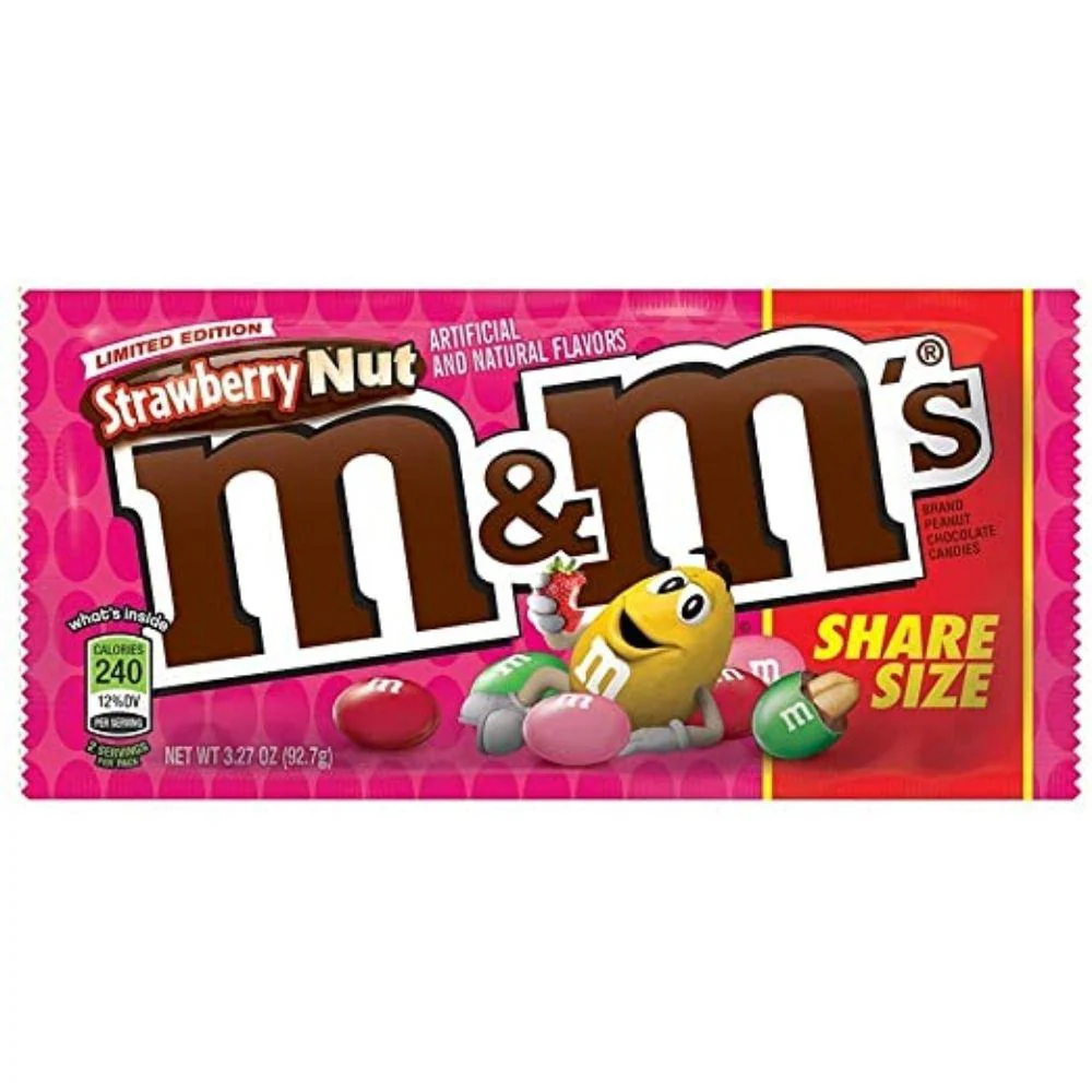 M&M's Strawberry Nut Limited Edition, m&m's alla fragola da 92g