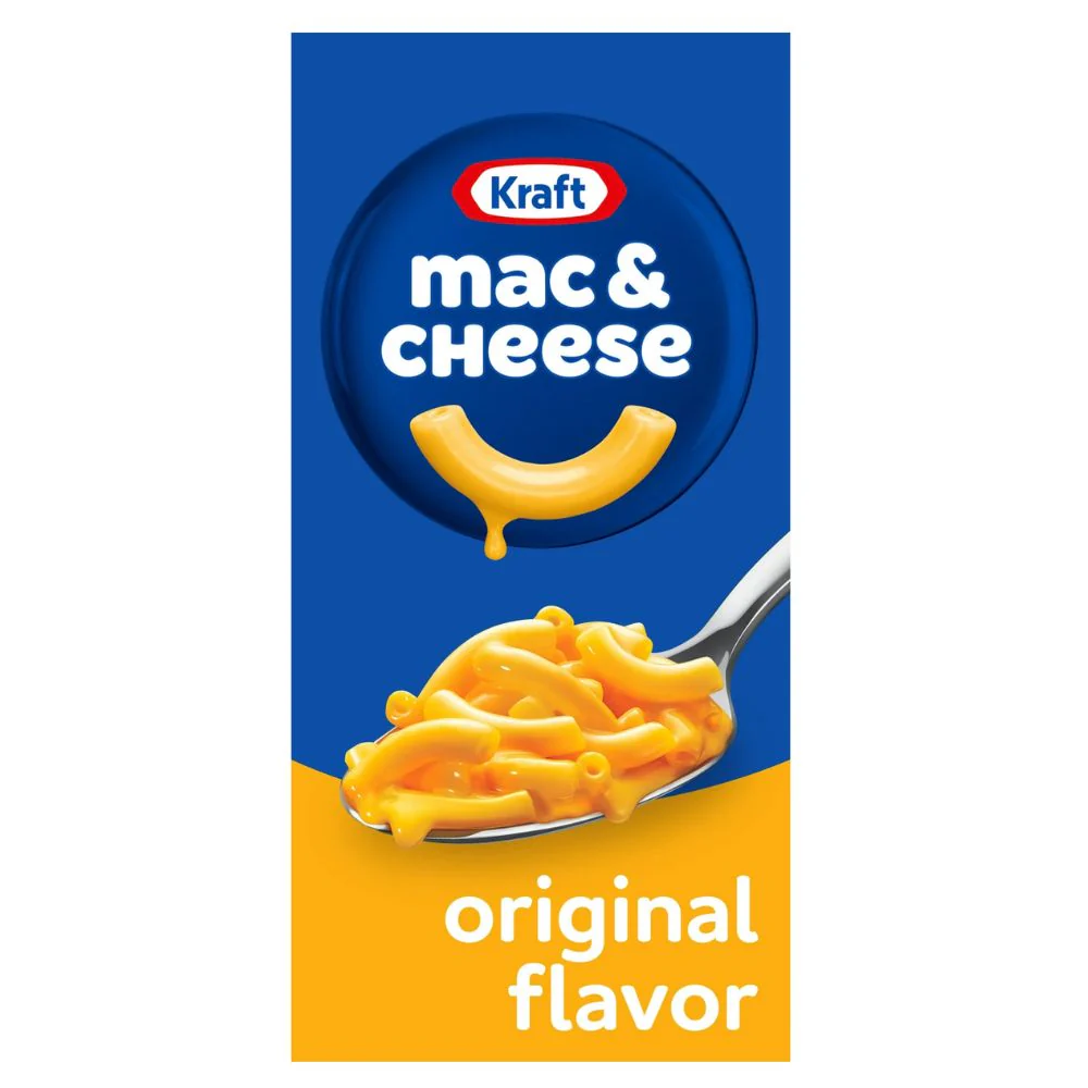 Kraft Macaroni and Cheese, preparato per pasta al formaggio da 206 grammi
