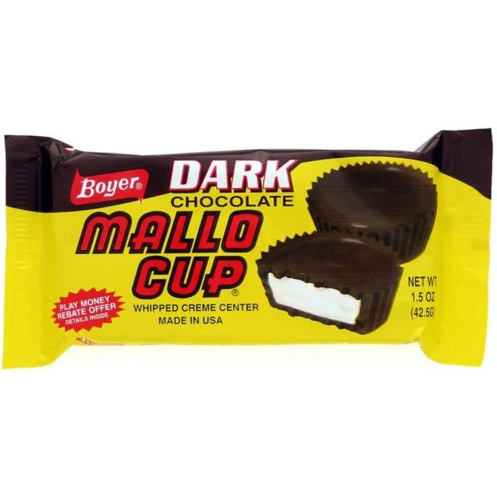 Mallo Cup Dark Chocolate, barretta al cioccolato fondente e cocco da 42g