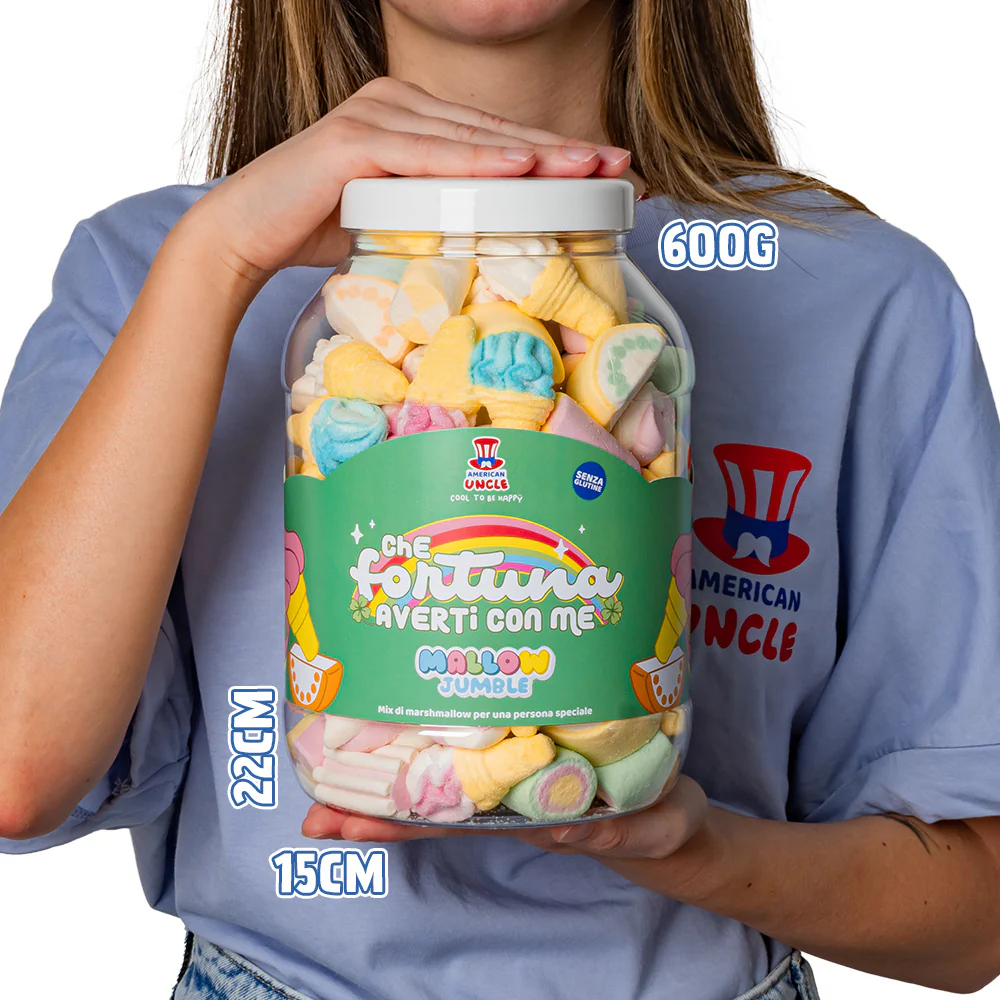Mallow Jumble “Che fortuna averti con me”, barattolo di marshmallow da comporre con i tuoi gusti preferiti - Image 5