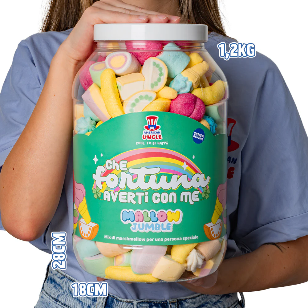 Mallow Jumble “Che fortuna averti con me”, barattolo di marshmallow da comporre con i tuoi gusti preferiti - Image 6
