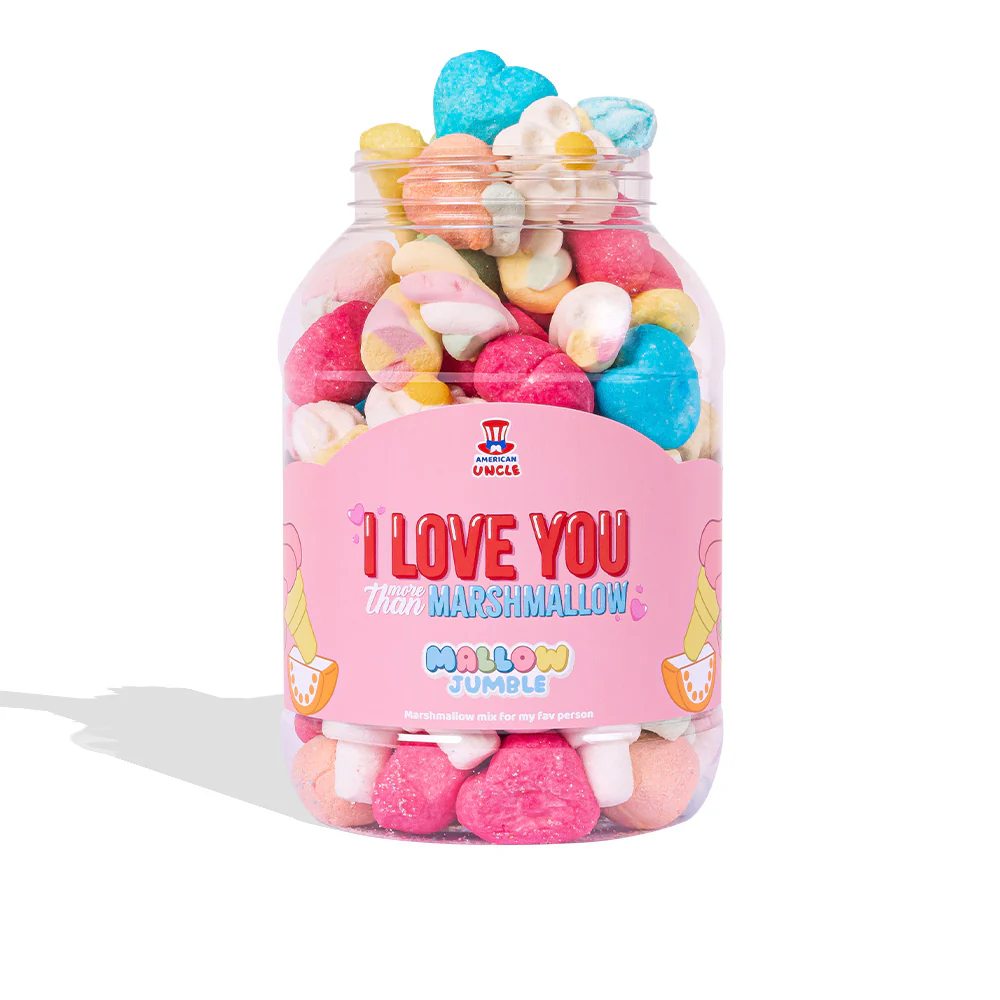 Mallow Jumble “I love You more than marshmallow”, barattolo di marshmallow da comporre con i tuoi gusti preferiti - Image 4
