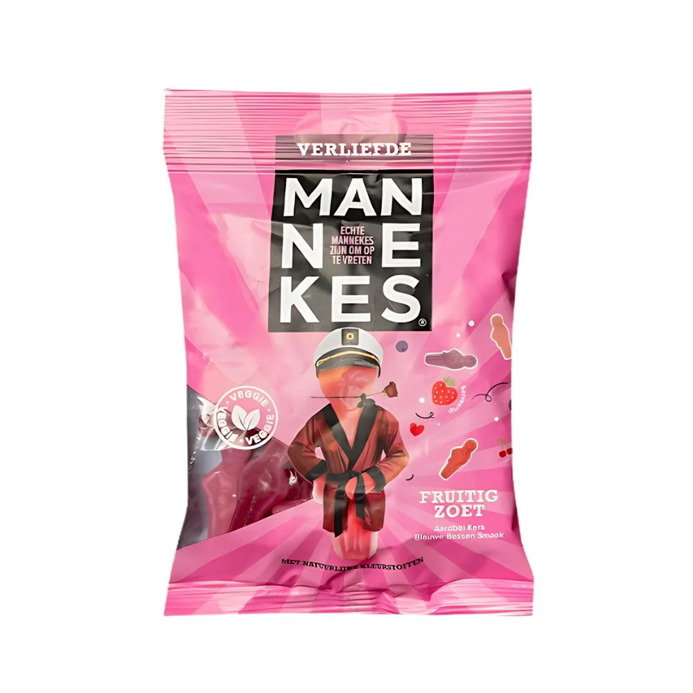 Mannekes Verliefde, caramelle fruttate dolci da 100g