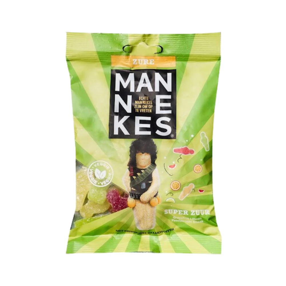 Mannekes Zure, caramelle aspre da 100g