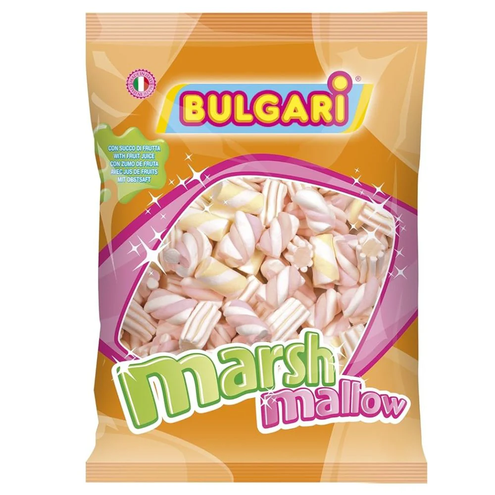 Bulgari Marshmallow Estruso Succo di Frutta, marshmallow con succo di frutta da 1kg