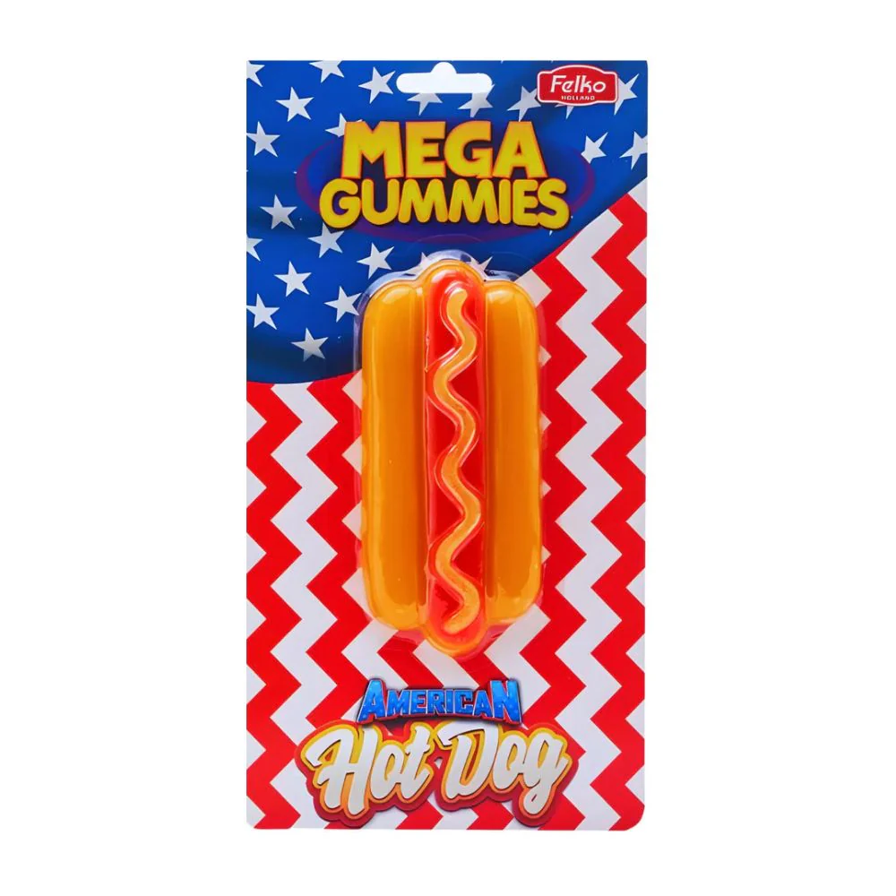 Mega Gummies American Hot Dog, caramella gommosa gigante da 120g