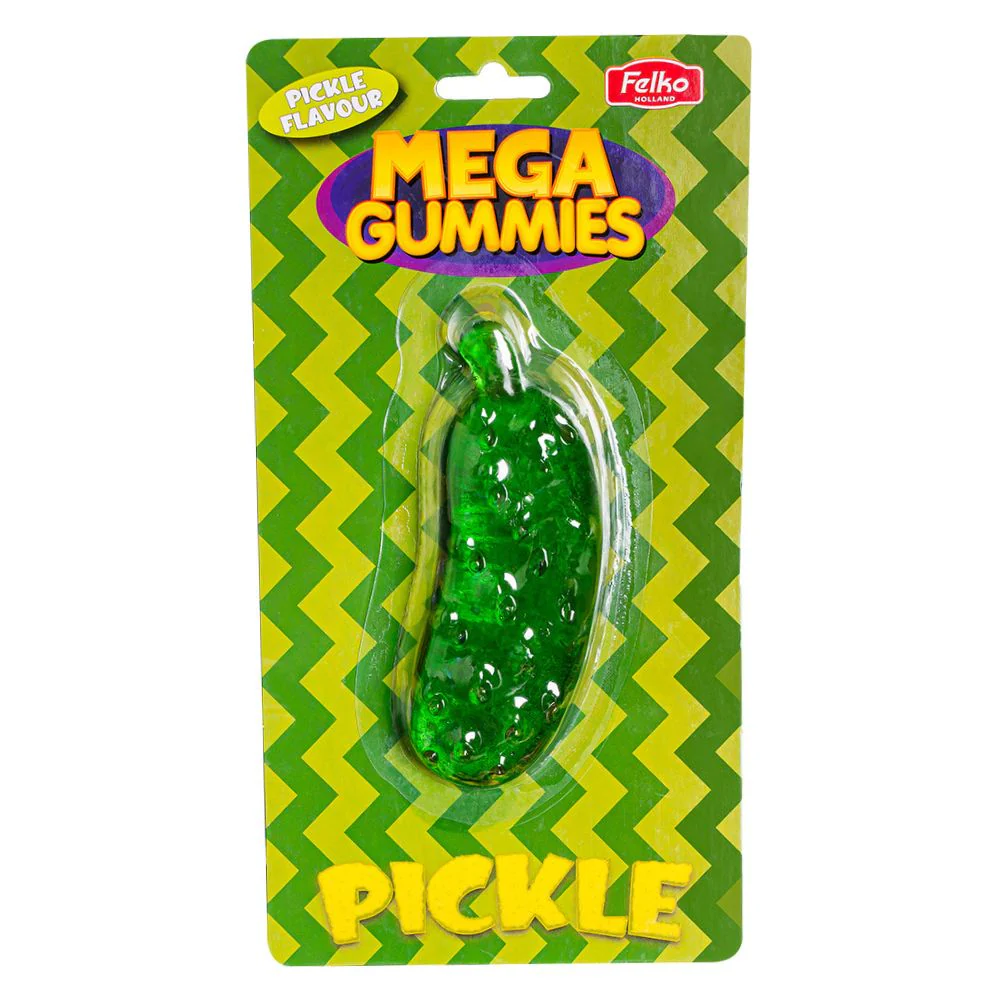 Mega Gummies Pickle, mega caramella gommosa al gusto di cetriolo da 120g