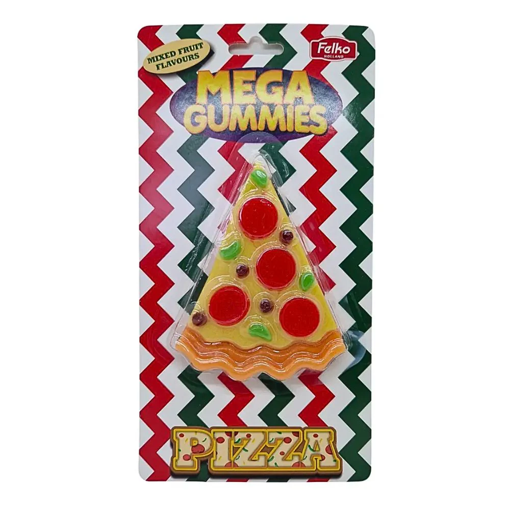 Mega Gummies Pizza Slice, mega caramella gommosa al gusto di frutta da 120g
