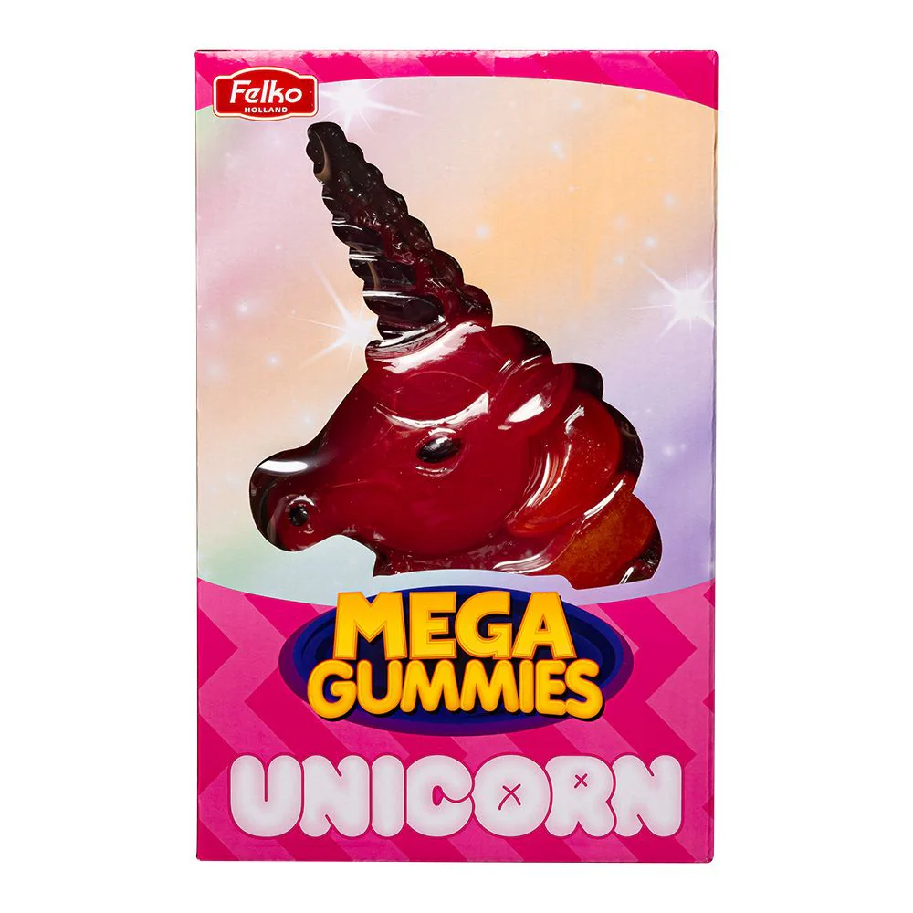 Mega Gummies Unicorn, caramella gigante dalla forma di unicorno da 600g