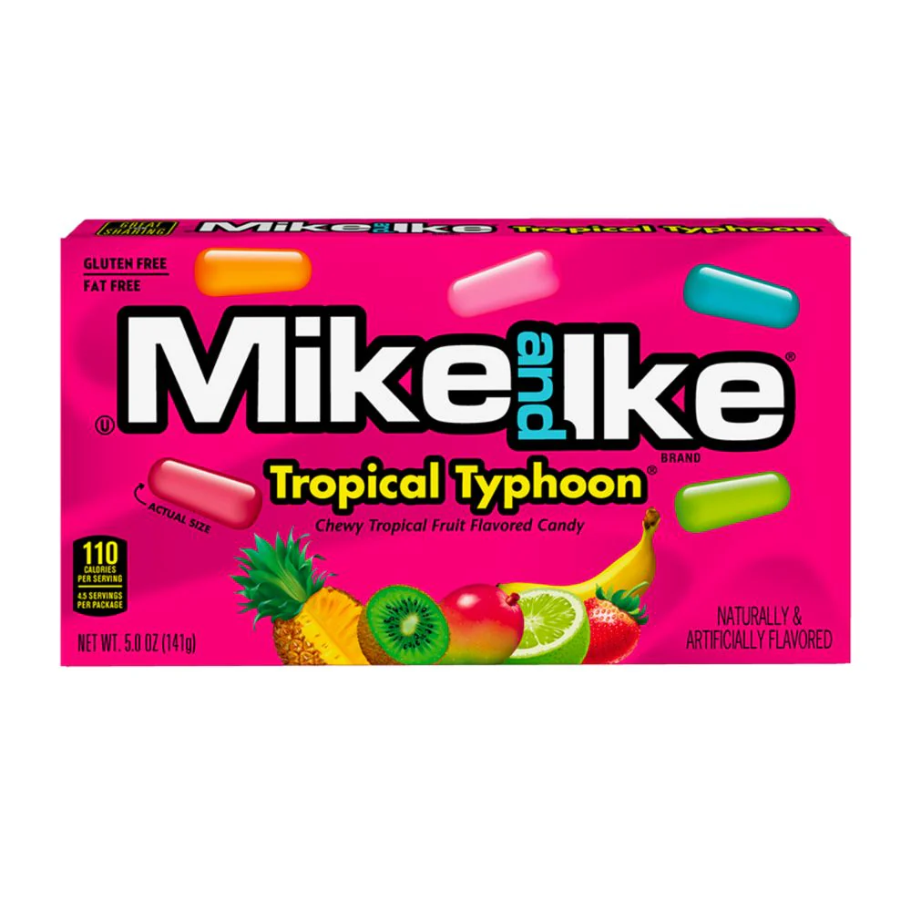 Mike and Ike Tropical Typhoon, caramelle ai frutti tropicali da 141g