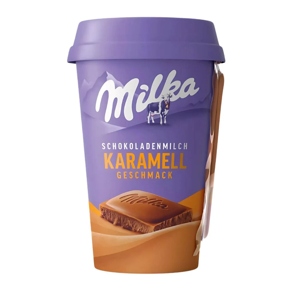 Milka Schokoladenmilch Karamell, latte al cioccolato gusto caramello da 220ml