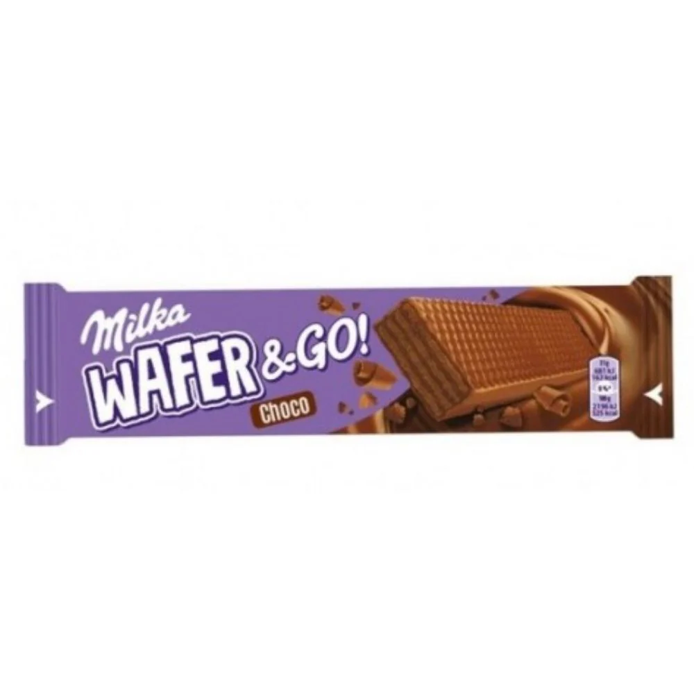 Milka Wafer & Go! Choco, wafer al cacao con cioccolato al latte da 31g