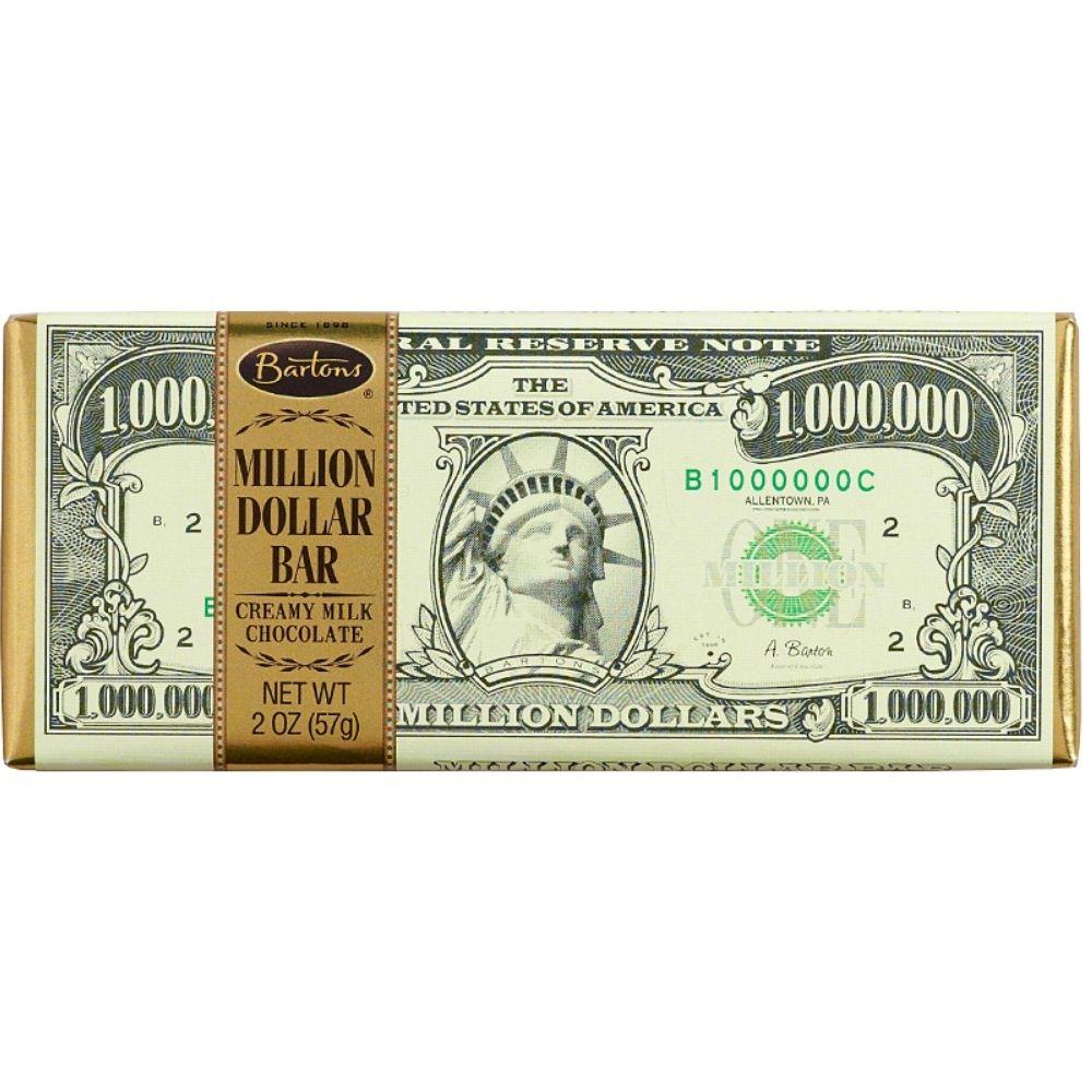 Million Dollar Chocolate Bar, barretta di cioccolato al latte da 57g