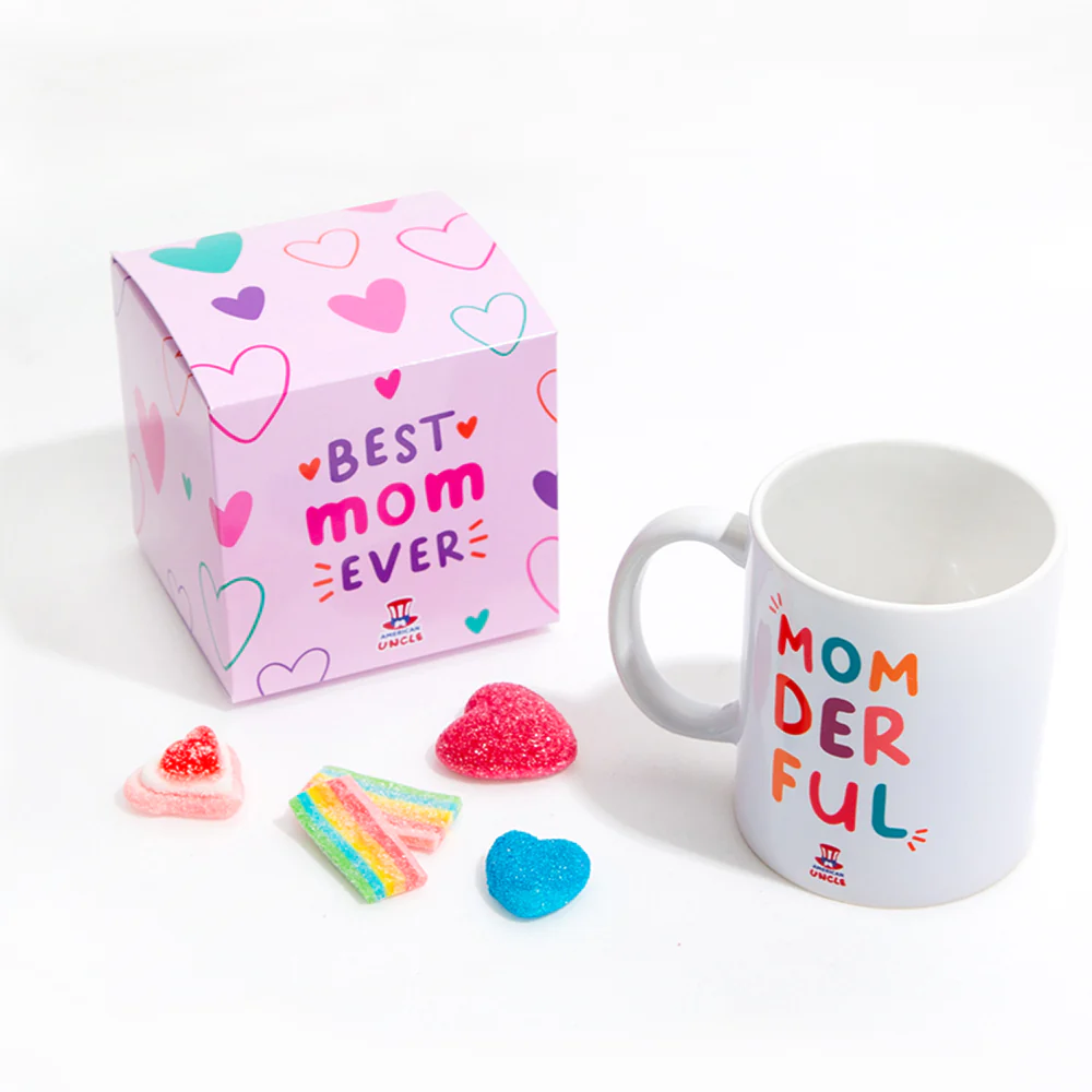 Mom Gift Box, scatola regalo per la mamma con cookies multigusto, crema al caramello salato e tazza Momderful - Image 6