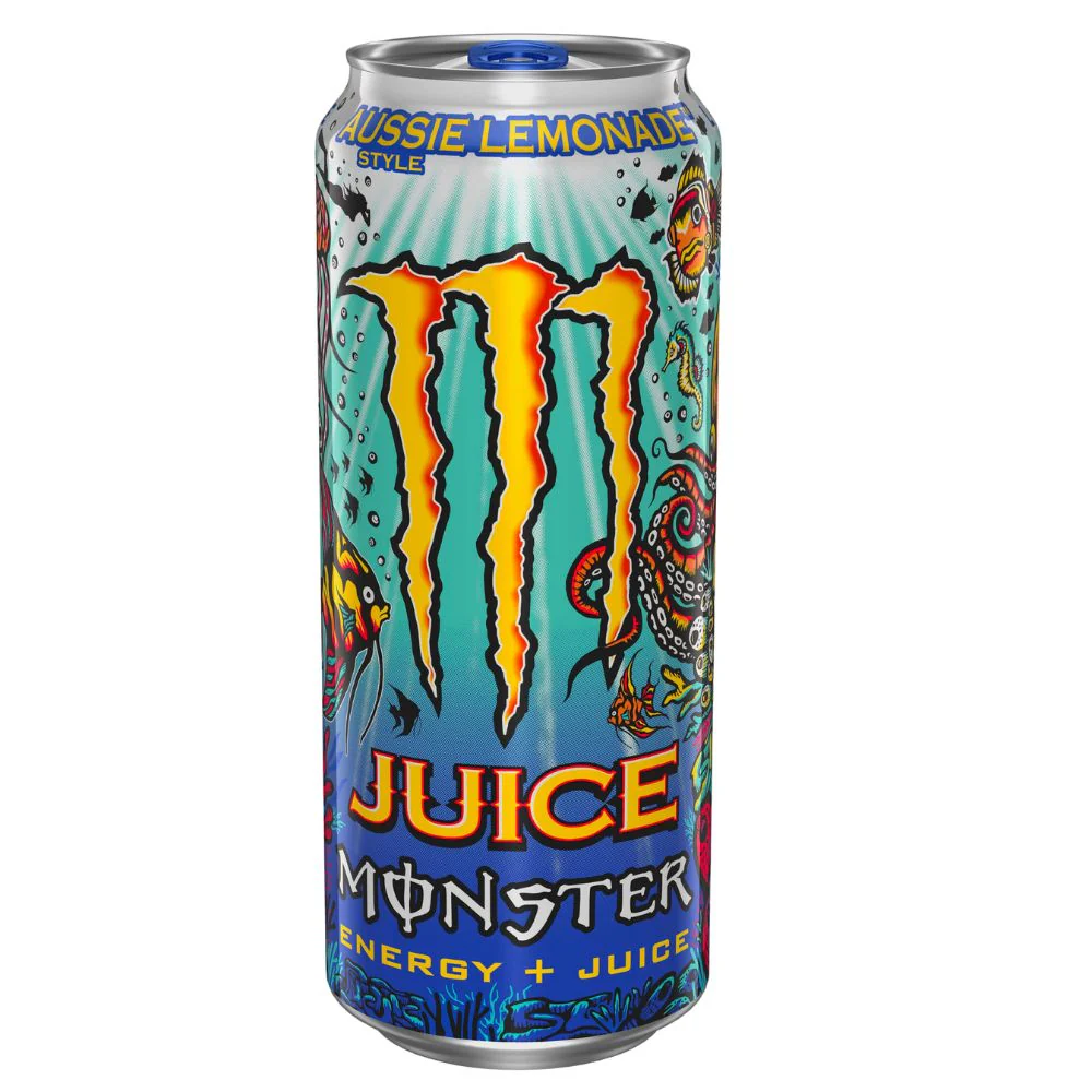 Monster Energy Aussie Lemonade, energy drink al gusto limonata da 500ml